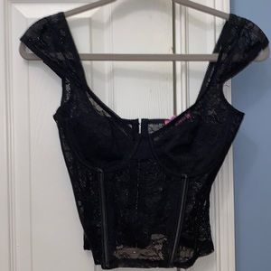Lace corset top